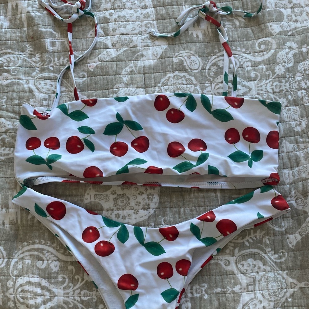 Zaful Cherry Bikini